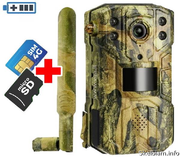 Skelbimas 4G Kameros su SIM kortele